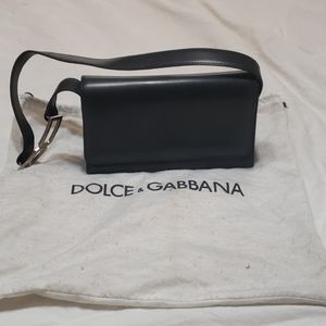 Vintage Dolce & Gabana Black Leather Purse